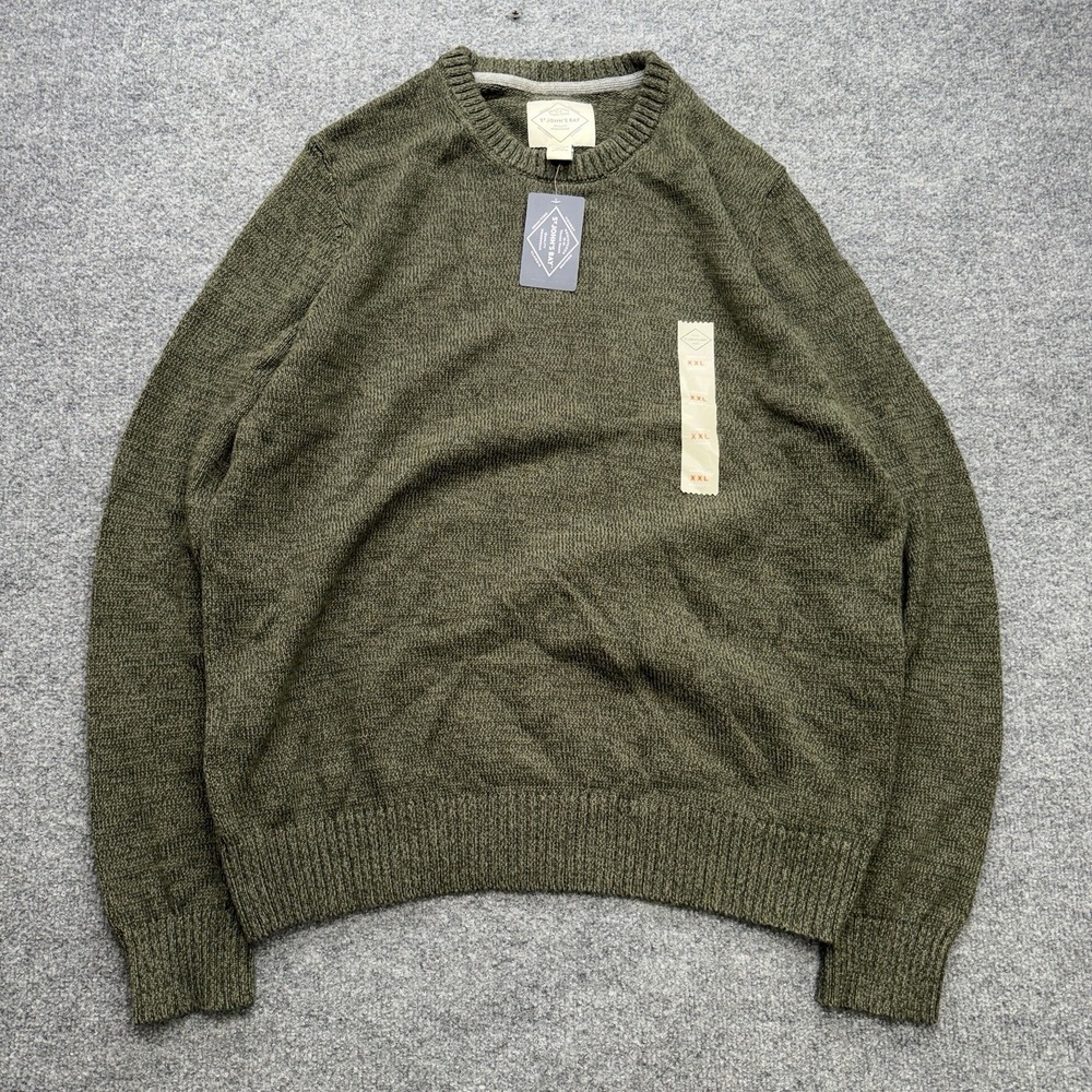 NWT St John's Bay Men's Knit Sweater Green Size XXl